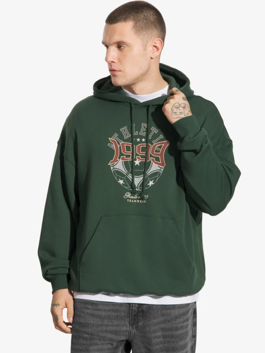Zdjęcie produktu Athletic bluza z kapturem męska khaki PROSTO.