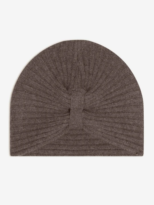 Zdjęcie produktu AUTHENTIC CASHMERE Kaszmirowa czapka "Petre" w kolorze brązowym rozmiar: onesize