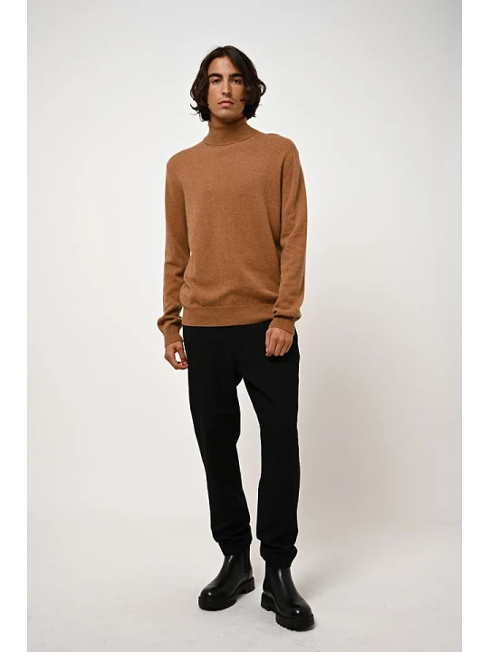 Zdjęcie produktu AUTHENTIC CASHMERE Kaszmirowy golf "Bange" w kolorze jasnobrązowym rozmiar: XL