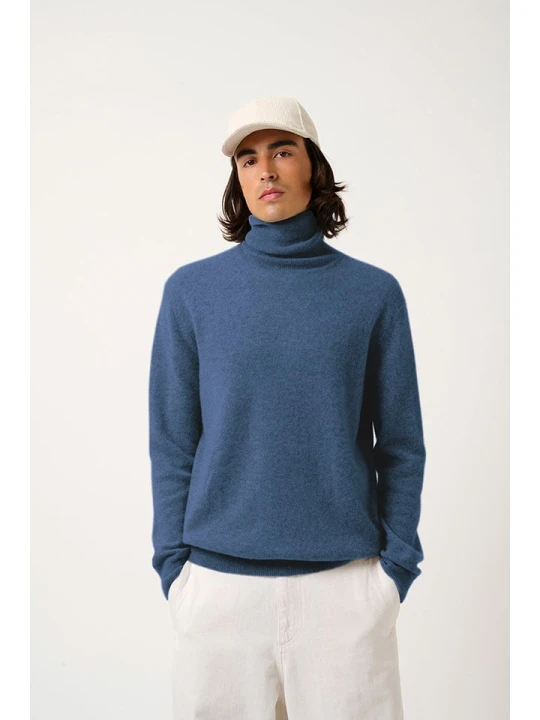 Zdjęcie produktu AUTHENTIC CASHMERE Kaszmirowy golf "Bange" w kolorze niebieskim rozmiar: M