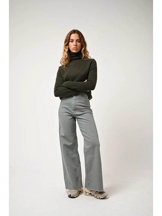 Zdjęcie produktu AUTHENTIC CASHMERE Kaszmirowy golf "Bise" w kolorze khaki rozmiar: XL
