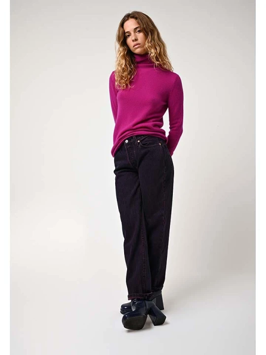 Zdjęcie produktu AUTHENTIC CASHMERE Kaszmirowy golf "Bise" w kolorze różowym rozmiar: XXL