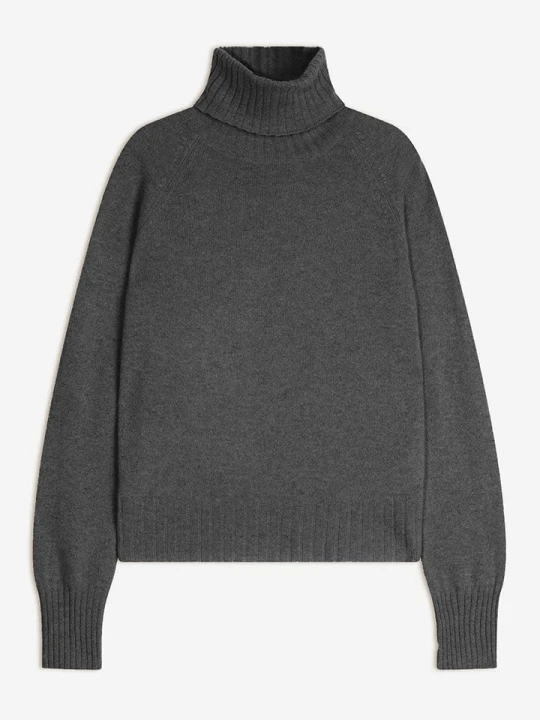 Zdjęcie produktu AUTHENTIC CASHMERE Kaszmirowy golf "Cassy" w kolorze antracytowym rozmiar: L