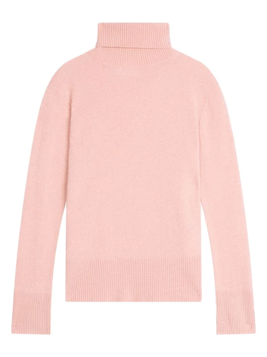 Zdjęcie produktu AUTHENTIC CASHMERE Kaszmirowy golf "Fornet" w kolorze jasnoróżowym rozmiar: M