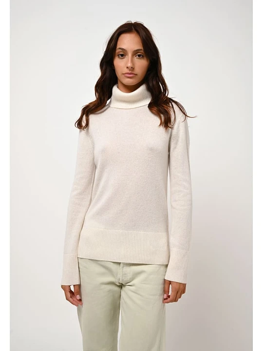 Zdjęcie produktu AUTHENTIC CASHMERE Kaszmirowy golf "Fornet" w kolorze kremowym rozmiar: L
