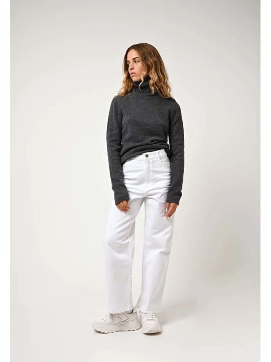 Zdjęcie produktu AUTHENTIC CASHMERE Kaszmirowy golf "Linda" w kolorze szarym rozmiar: L