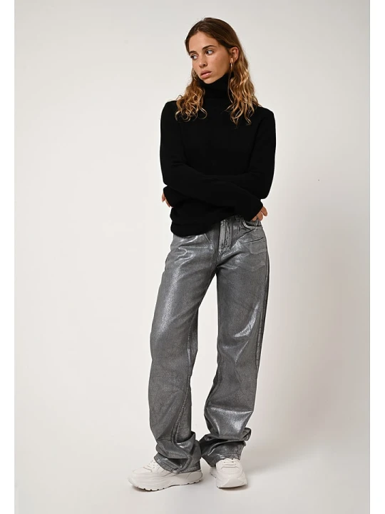 Zdjęcie produktu AUTHENTIC CASHMERE Kaszmirowy golf "Suzie" w kolorze czarnym rozmiar: XL
