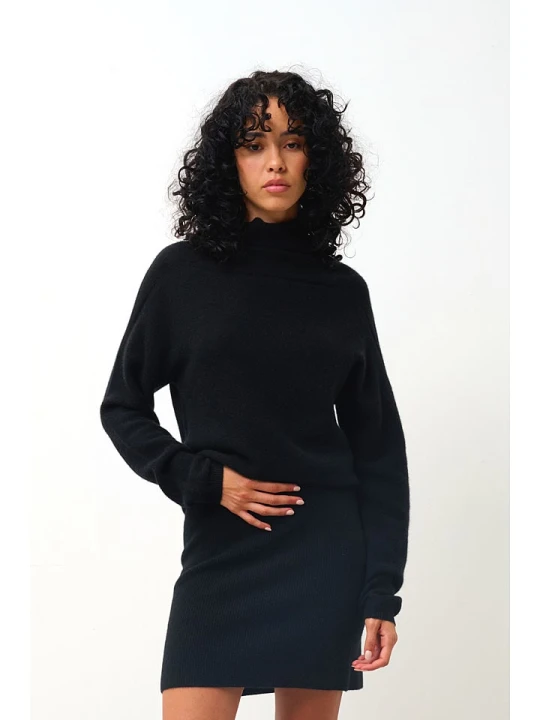 Zdjęcie produktu AUTHENTIC CASHMERE Kaszmirowy golf w kolorze czarnym rozmiar: M