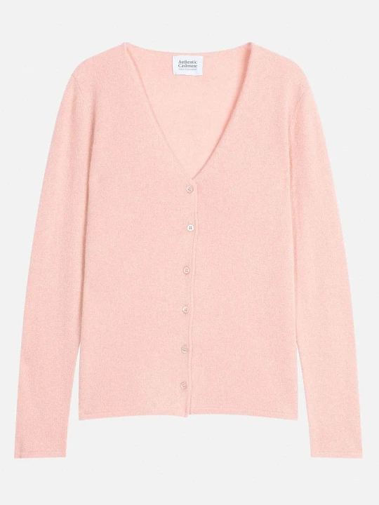 Zdjęcie produktu AUTHENTIC CASHMERE Kaszmirowy kardigan "Chalais" w kolorze jasnoróżowym rozmiar: S