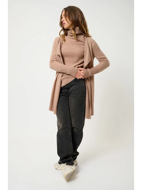 Zdjęcie produktu AUTHENTIC CASHMERE Kaszmirowy kardigan "Chésery" w kolorze beżowym rozmiar: L