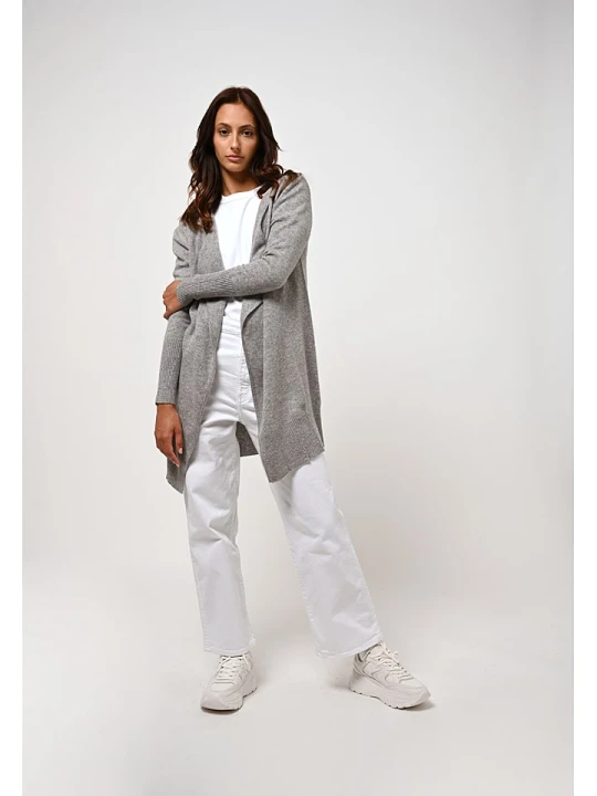 Zdjęcie produktu AUTHENTIC CASHMERE Kaszmirowy kardigan "Chésery" w kolorze szarym rozmiar: M
