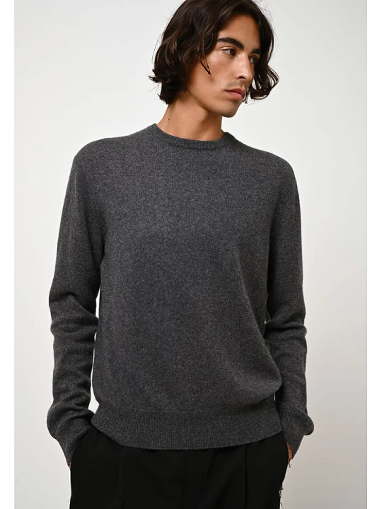 Zdjęcie produktu AUTHENTIC CASHMERE Kaszmirowy sweter "Aigliére" w kolorze antracytowym rozmiar: L