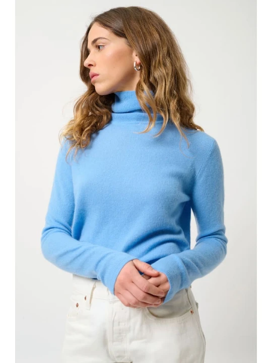 Zdjęcie produktu AUTHENTIC CASHMERE Kaszmirowy sweter "Bise" w kolorze błękitnym rozmiar: M