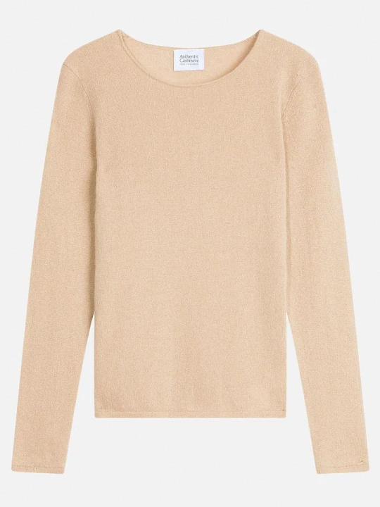 Zdjęcie produktu AUTHENTIC CASHMERE Kaszmirowy sweter "Criou" w kolorze beżowym rozmiar: XL