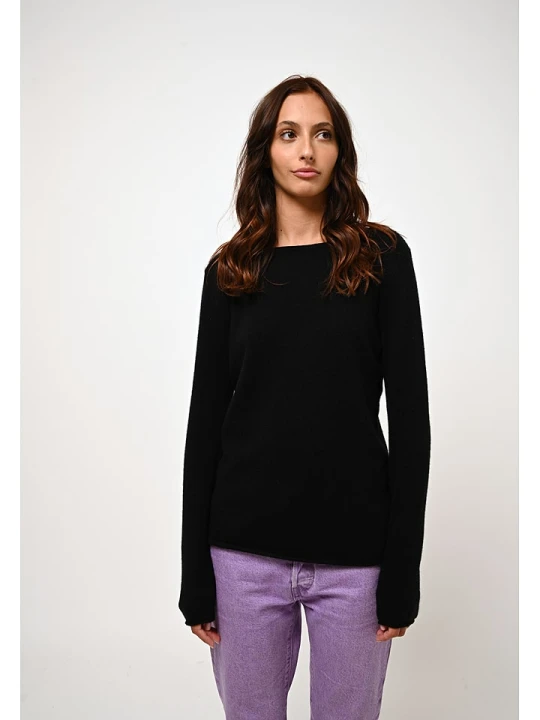 Zdjęcie produktu AUTHENTIC CASHMERE Kaszmirowy sweter "Criou" w kolorze czarnym rozmiar: XL