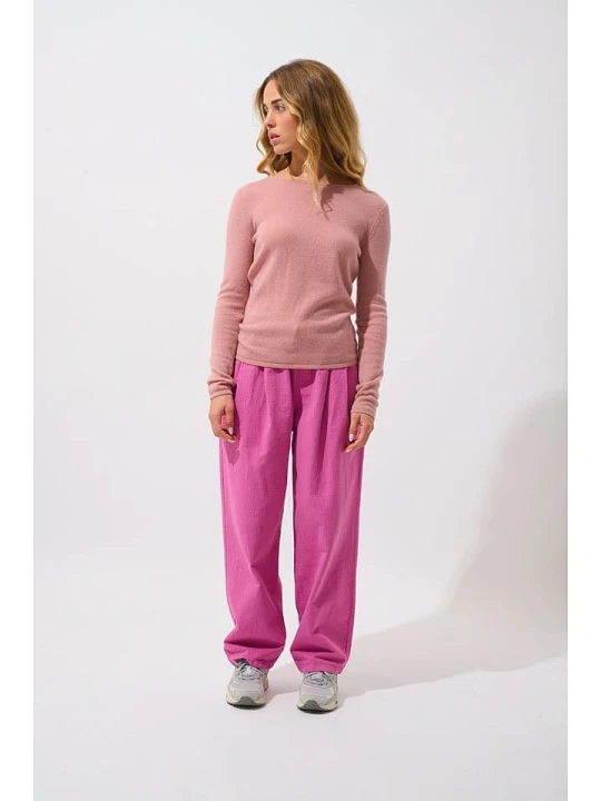 Zdjęcie produktu AUTHENTIC CASHMERE Kaszmirowy sweter "Criou" w kolorze jasnoróżowym rozmiar: L