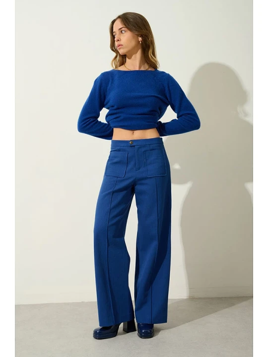 Zdjęcie produktu AUTHENTIC CASHMERE Kaszmirowy sweter "Criou" w kolorze niebieskim rozmiar: M