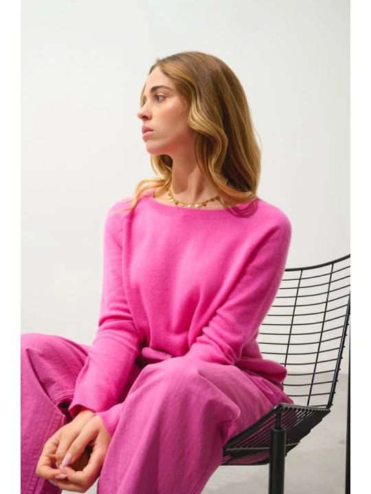 Zdjęcie produktu AUTHENTIC CASHMERE Kaszmirowy sweter "Dibona" w kolorze różowym rozmiar: M