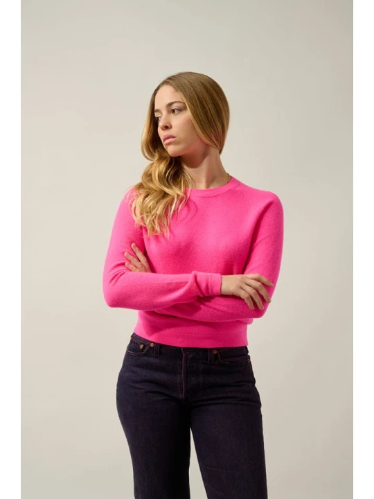 Zdjęcie produktu AUTHENTIC CASHMERE Kaszmirowy sweter "Ecrin" w kolorze różowym rozmiar: L