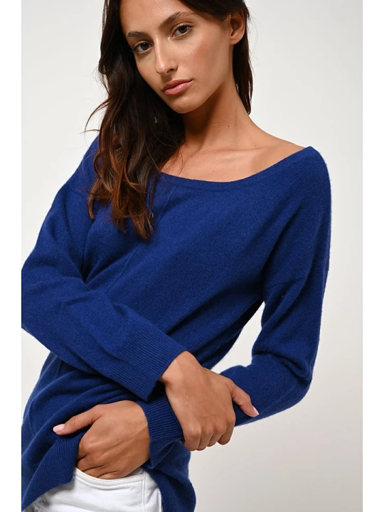 Zdjęcie produktu AUTHENTIC CASHMERE Kaszmirowy sweter "Faraut" w kolorze niebieskim rozmiar: XL