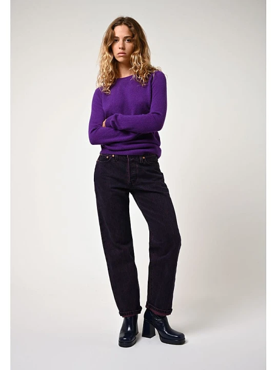 Zdjęcie produktu AUTHENTIC CASHMERE Kaszmirowy sweter "Galise" w kolorze fioletowym rozmiar: L