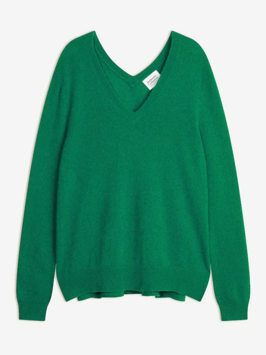 Zdjęcie produktu AUTHENTIC CASHMERE Kaszmirowy sweter "Giegn" w kolorze zielonym rozmiar: XL