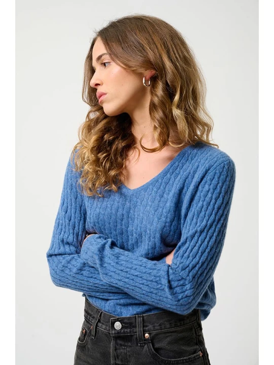 Zdjęcie produktu AUTHENTIC CASHMERE Kaszmirowy sweter "Grasmoor" w kolorze niebieskim rozmiar: M