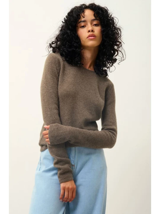 Zdjęcie produktu AUTHENTIC CASHMERE Kaszmirowy sweter "Ivy" w kolorze brązowym rozmiar: M