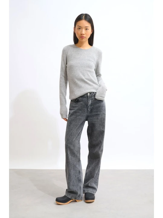 Zdjęcie produktu AUTHENTIC CASHMERE Kaszmirowy sweter "Ivy" w kolorze szarym rozmiar: M