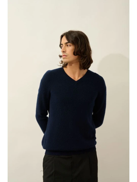 Zdjęcie produktu AUTHENTIC CASHMERE Kaszmirowy sweter "Jardon" w kolorze granatowym rozmiar: S
