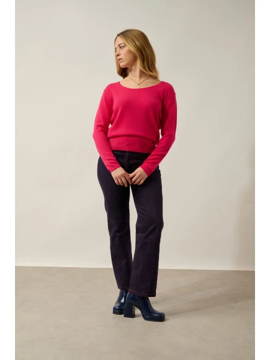 Zdjęcie produktu AUTHENTIC CASHMERE Kaszmirowy sweter "Lafon" w kolorze różowym rozmiar: XL