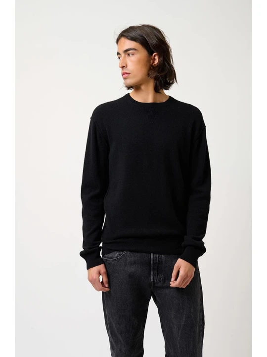 Zdjęcie produktu AUTHENTIC CASHMERE Kaszmirowy sweter "Nolan" w kolorze czarnym rozmiar: M
