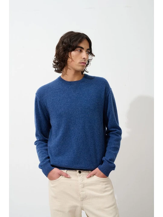 Zdjęcie produktu AUTHENTIC CASHMERE Kaszmirowy sweter "Nolan" w kolorze granatowym rozmiar: M