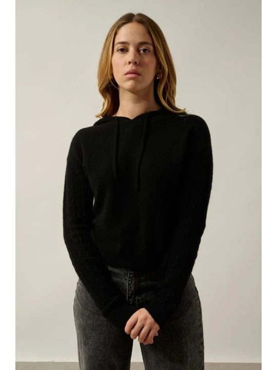 Zdjęcie produktu AUTHENTIC CASHMERE Kaszmirowy sweter "Svalinna" w kolorze czarnym rozmiar: L