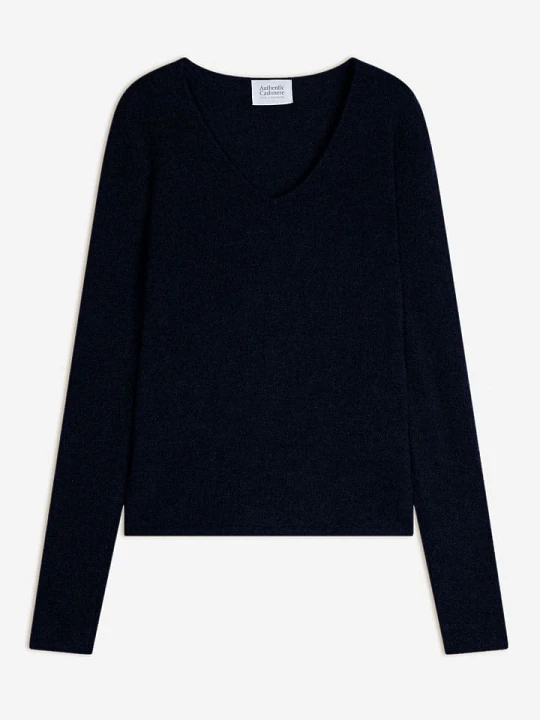 Zdjęcie produktu AUTHENTIC CASHMERE Kaszmirowy sweter w kolorze czarnym rozmiar: M