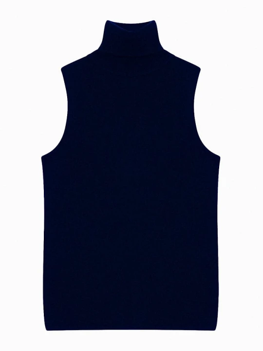 Zdjęcie produktu AUTHENTIC CASHMERE Kaszmirowy top "Capucin" w kolorze granatowym rozmiar: XXL