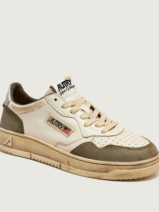 Zdjęcie produktu Autry Skórzane sneakersy Medalist Super Vintage | zamsz beżowy