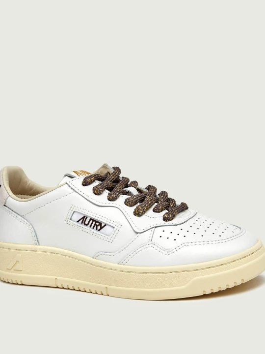 Zdjęcie produktu Autry Skórzane sneakersy Medalist | zamsz biały