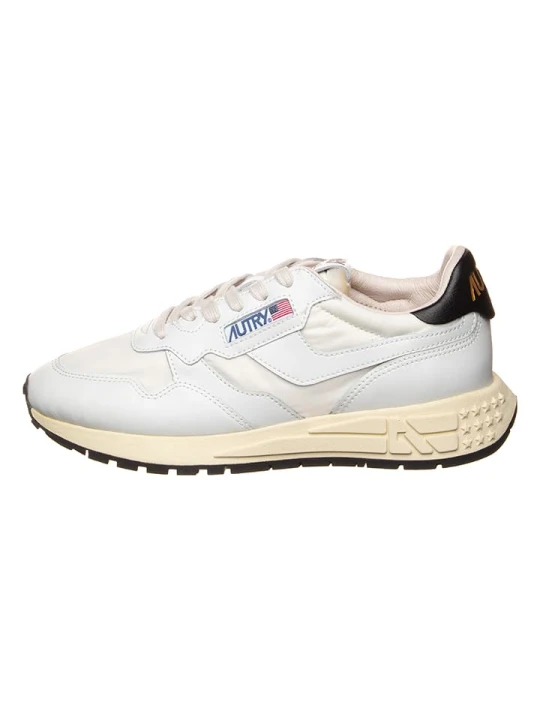 Zdjęcie produktu AUTRY Skórzane sneakersy "Reelwind Low" w kolorze biało-czarnym rozmiar: 35