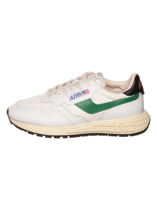 Zdjęcie produktu AUTRY Skórzane sneakersy "Reelwind Low" w kolorze biało-zielonym rozmiar: 37