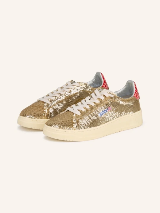 Zdjęcie produktu Autry Sneakersy Dallas Z Cekinami gold