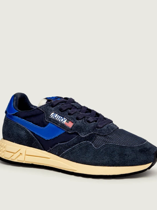 Zdjęcie produktu Autry Sneakersy Reelwind | zamsz | z dodatkiem skóry granatowy