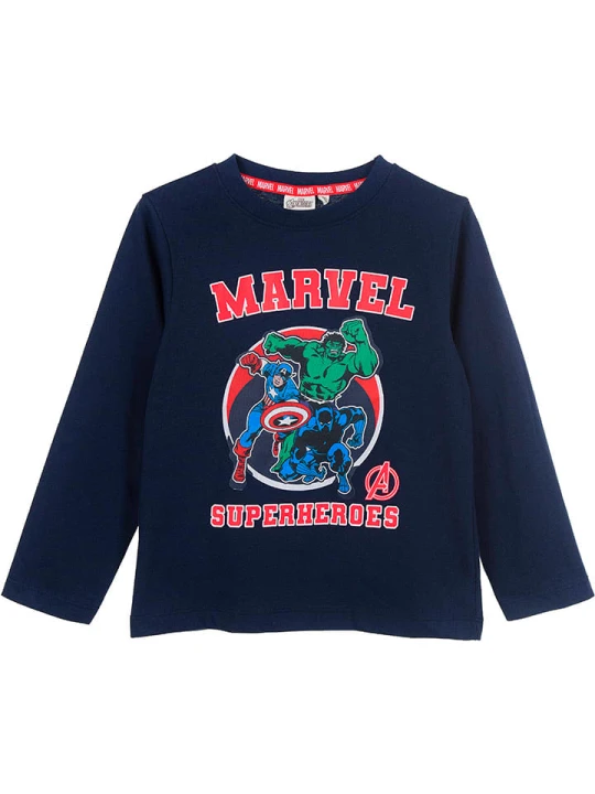 Zdjęcie produktu Avengers Koszulka "Avengers Classic" w kolorze granatowym rozmiar: 104