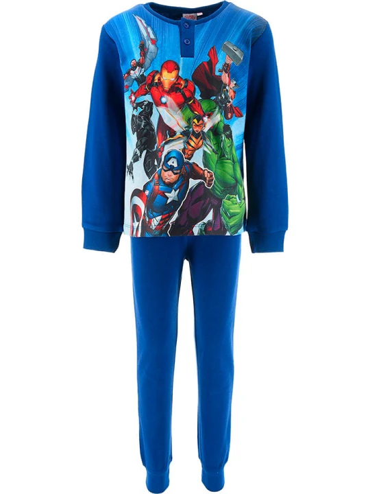 Zdjęcie produktu Avengers Piżama "Avengers Classic" w kolorze niebieskim rozmiar: 98