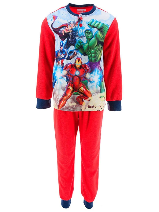 Zdjęcie produktu Avengers Piżama polarowa "Avengers classic" w kolorze czerwonym rozmiar: 98