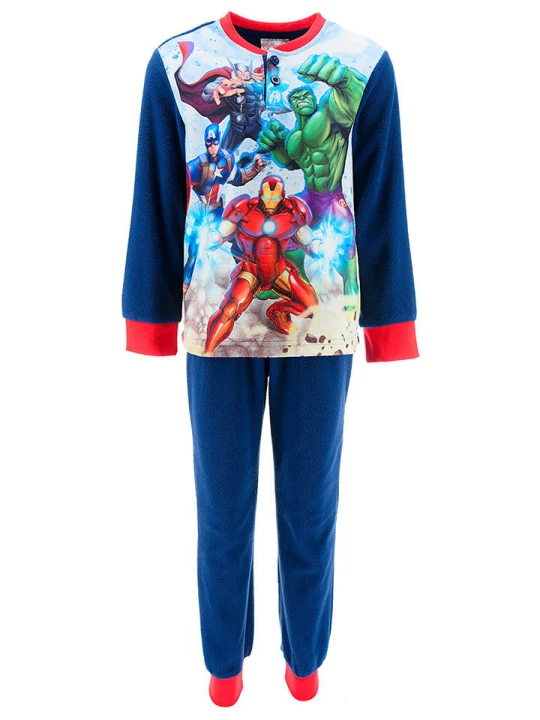 Zdjęcie produktu Avengers Piżama polarowa "Avengers classic" w kolorze niebiesko-czerwonym rozmiar: 98