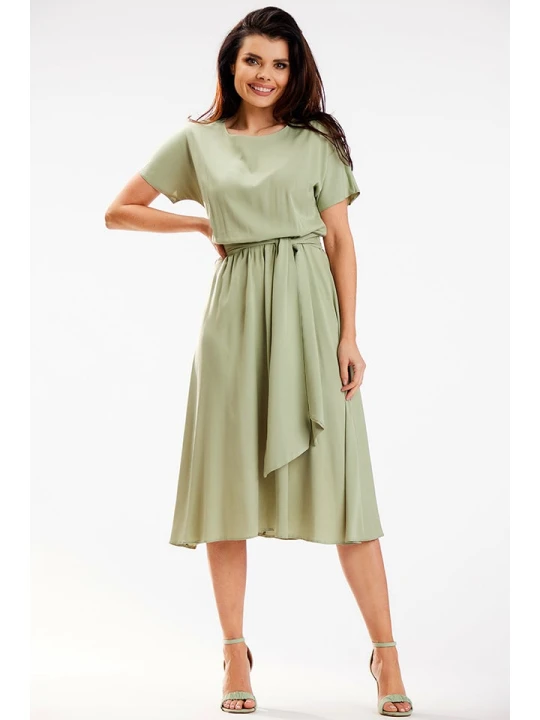 Zdjęcie produktu Awama Sukienka w kolorze khaki rozmiar: XL