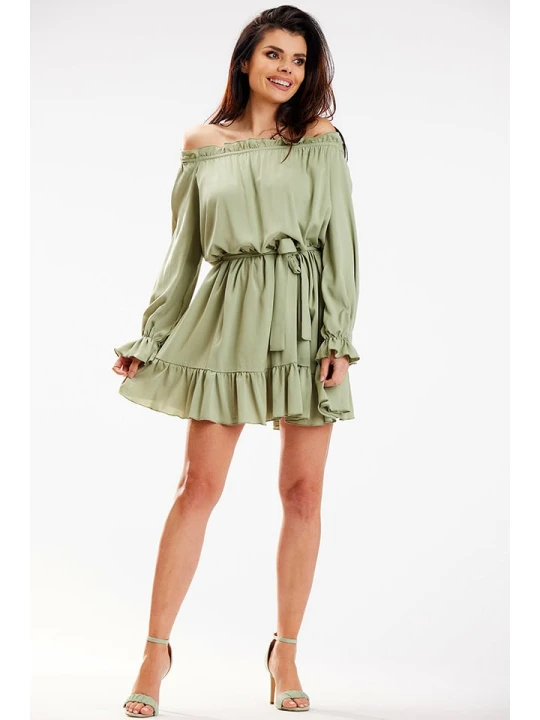Zdjęcie produktu Awama Sukienka w kolorze khaki rozmiar: L / XL