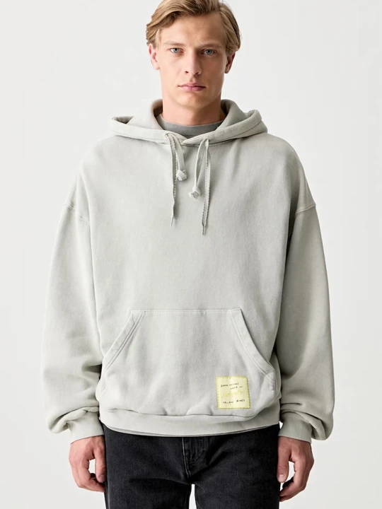 Zdjęcie produktu Axel Arigato Patch Washed Hoodie bluza z kapturem bawełniana męska