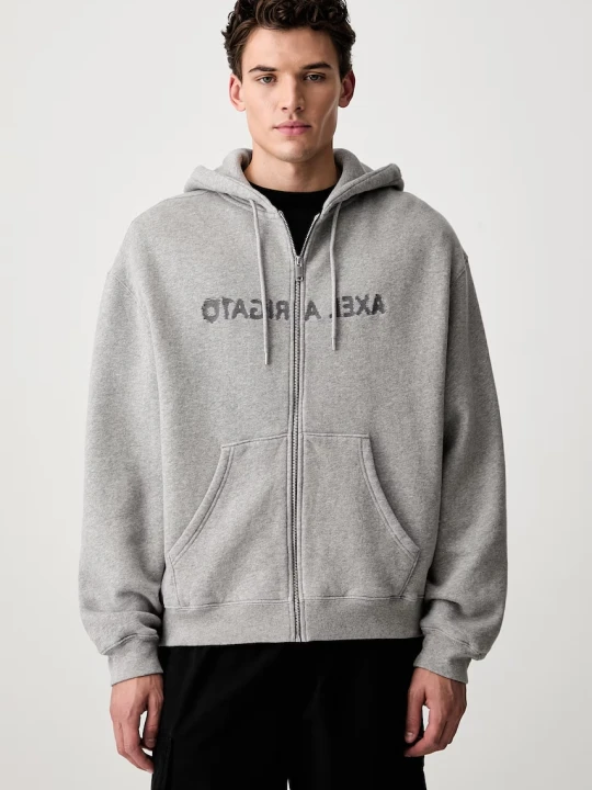 Zdjęcie produktu Axel Arigato Rhys bluza rozpinana z kapturem bawełniana męska